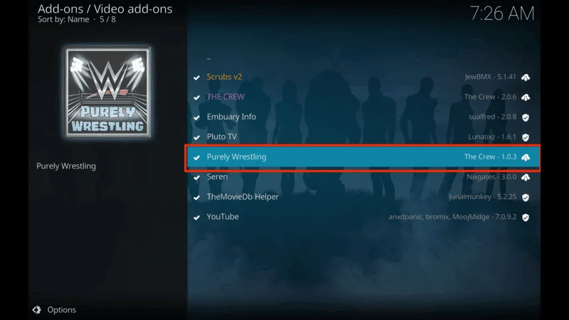 Wrestling On Demand Addon Error